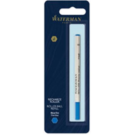 WATERMAN Fine Point Rollerball Pen Refill; Blue WAT1964018